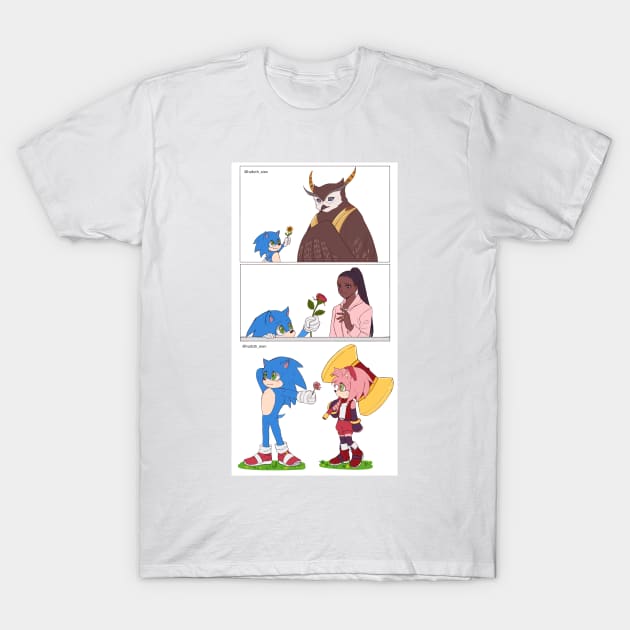 Sonic Flower T-Shirt by hallstheien